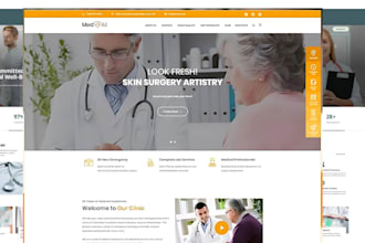 design  medical healthcare website med spa dental clinic pharmacy website