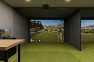 render 3d basketball court, facility stadium, table tennis court, 3d rendering