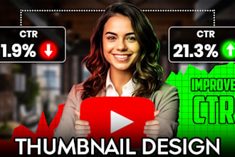 design viral and attractive clickbait youtube thumbnail