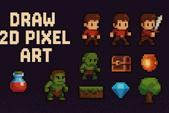do 2d pixel art animation pixel game art 2d game character pixel sprite sheets