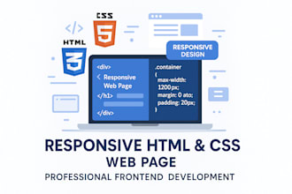 design a responsive HTML and  CSS website