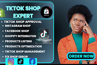 fix, setup, manage tiktok shop, tiktok dropshipping tiktok ads tik tok marketing