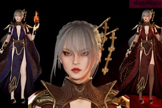 create realistic stylized character 3d metahuman game ready character rig in ue5