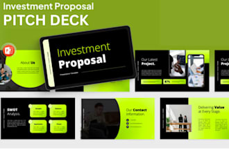 investment proposal investor ready pitch deck investor deck fundraising