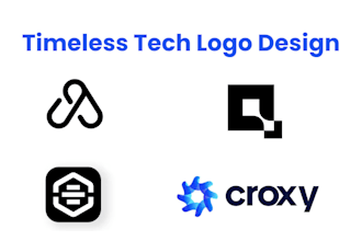 design a modern saas tech timeless software technology logo and branding kit