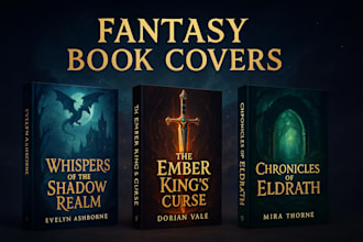 design fantasy book cover design book formatting KDP book cover illustration