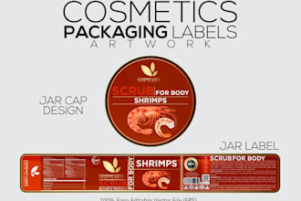 provide best cosmetic labels, tube, jar, pouch, and bottle product label design