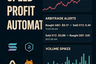 develop solana arbitrage bot memecoin bot volume bot solana trading bot