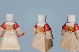 create roblox r15, r6 models with 3d layer clothes with ugcs and rig
