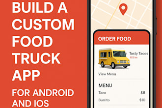 build a custom food truck app for android and ios