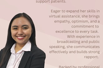 be your dedicated and reliable virtual assistant