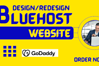 build or design your bluehost website with wordpress hosting setup