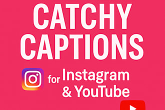 write catchy instagram captions and youtube descriptions