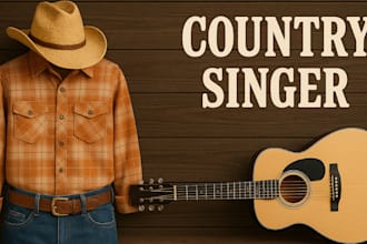 sing country pop, alt country custom song, indie americana, as your male singer