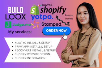 setup shopify loox install judge me yotpo stamped io shopify review app printful