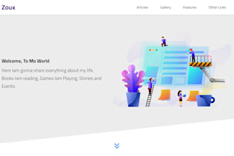 build a modern responsive website using tailwind or vuejs