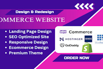create stunning wordpress ecommerce website wordpress hostinger website