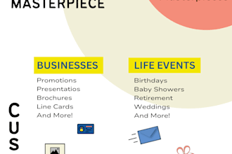 design promotional material for your business
