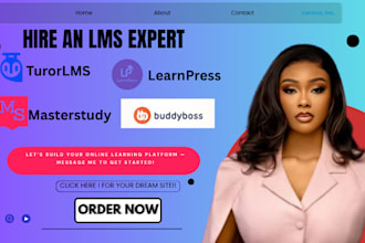 build wordpress lms website with learndash, tutor lms, masterstudy buddyb