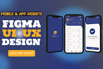 do UI UX design, mobile app or website ui ux design in figma