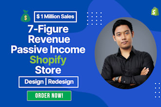 create shopify dropshipping store or shopify website to generate passive income