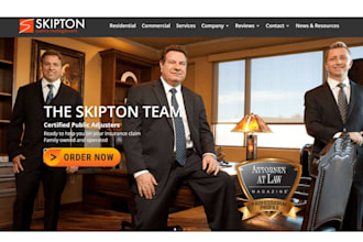 design public adjuster website insurance claim website insurance website