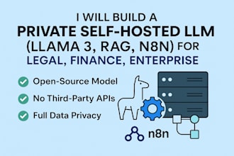 build a private self hosted llm for legal and finance