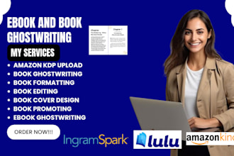 ghostwrite your self help ebook, mental health journal, KDP non fiction book