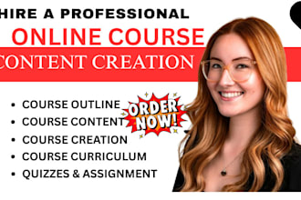 do online course content,  course curriculum, course creation on teachable