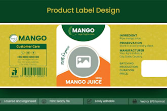 design custom product packaging, box, and label for amazon or any products