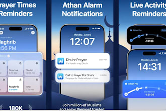 develop muslim prayer time islamic app al quran app, dua app,
