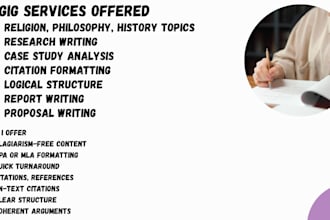 do research projects and case studies on religion, philosophy, and the arts