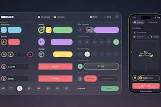 design a high quality custom UI or gui for your roblox game