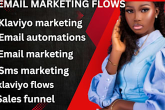 design klaviyo email flows and klaviyo email template for email marketing