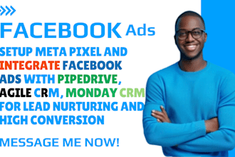 setup meta pixel and integrate facebook ads with pipedrive, agile CRM monday CRM