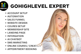 setup gohighlevel sales funnel landing page gohighlevel course setup membership