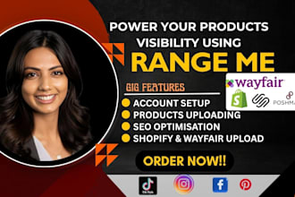 upload and optimize your products on rangeme, faire, and more