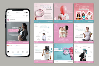 create social media posts , canva templates for your brand