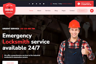 design dynamic SEO optimized locksmith website locksmith landing page locksmith