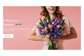 design flower shopify store flower website florist store flower bouquet website