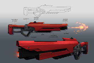 drawing weapons, vehicles and accessories