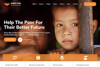 design a nonprofit website, charity website, 501c3 website