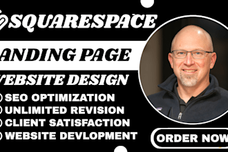 build urgent squarespace website design website and landing page with spark