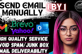 manually send emails one by one to increase email deliverability, avoid spam box