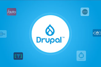 install and develop drupal, modules and themes, customize website and fix errors