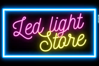 build cozy led home decor shopify store neon sign website lighting dropshipping