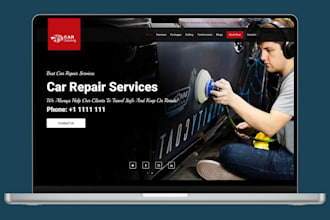 build car detailing website auto detailing, car rental,  car wash towing website