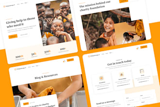 build nonprofit website, charity website, donation website redesign wix wordpres