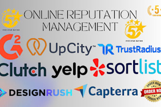 clutch designrush upcity management g2 and goodfirm to enhance online reputation