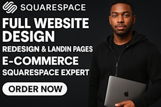 design or redesign a professional squarespace website or online store